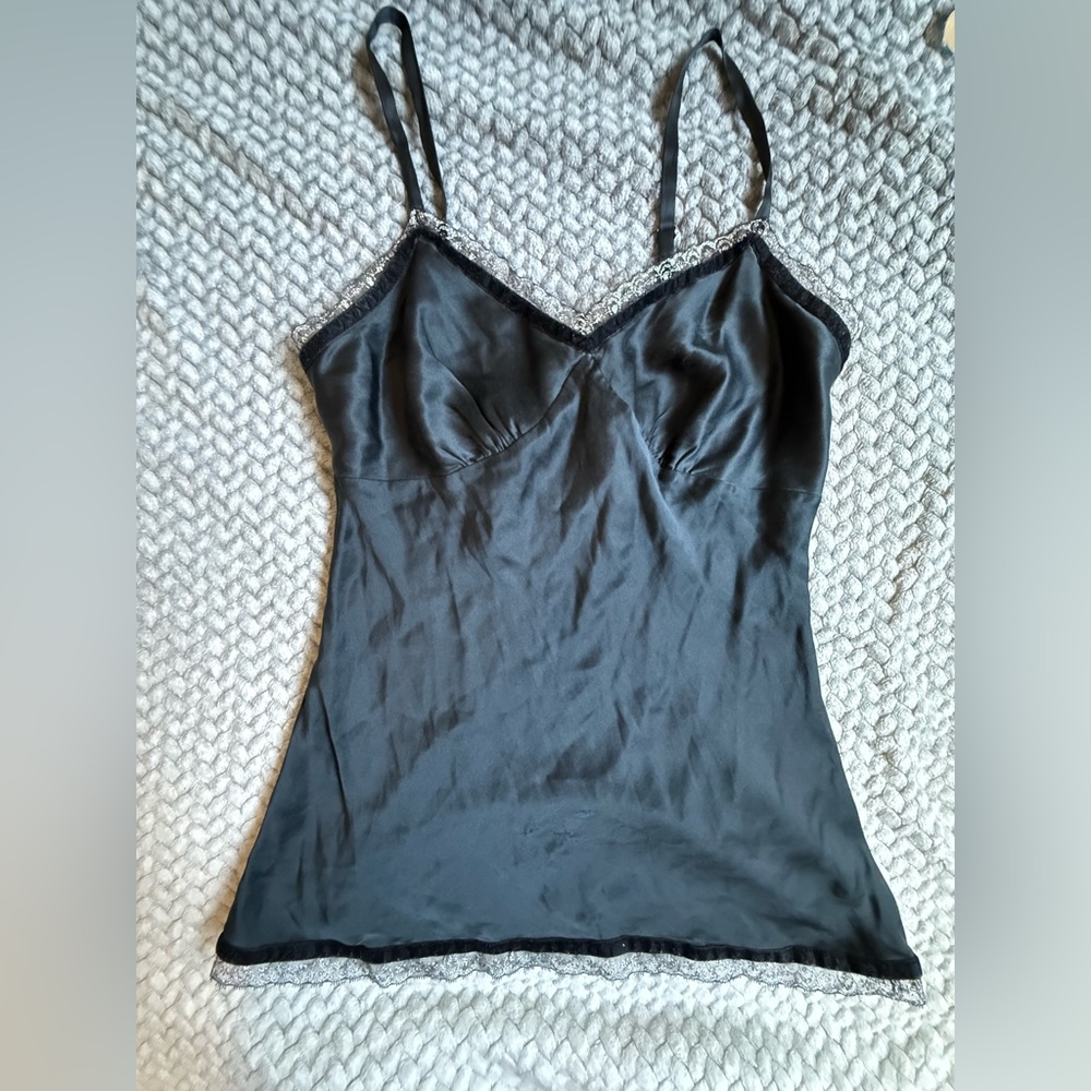 Express Black Camisole with Lace Trim